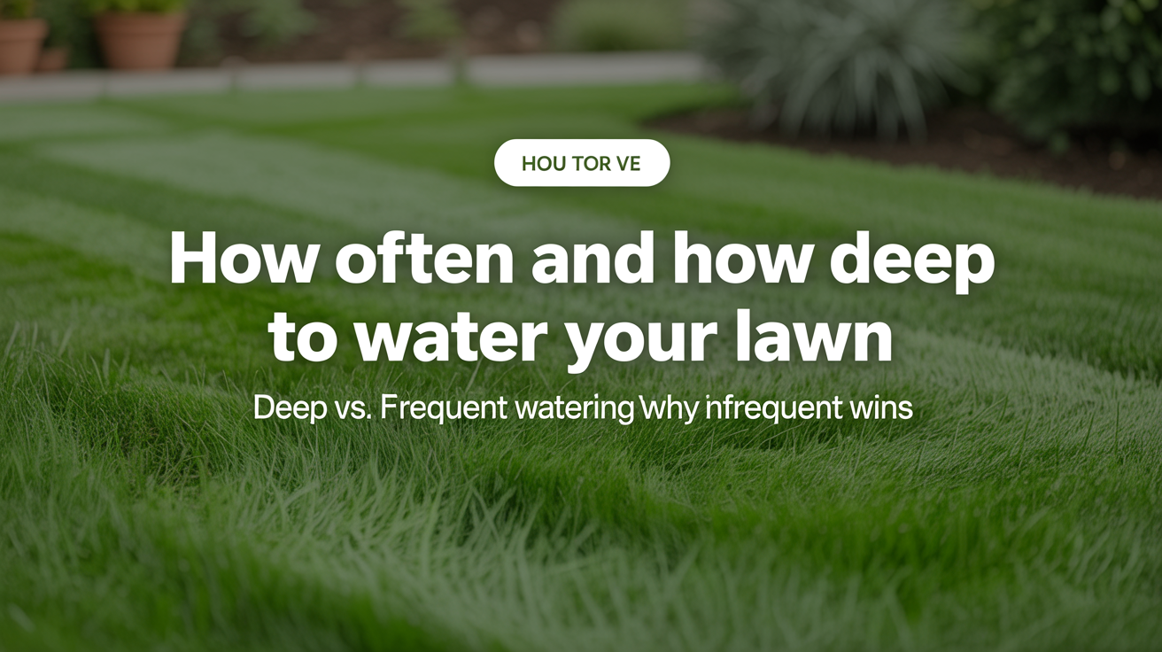 Deep vs. Frequent Watering: Why Infrequent Wins