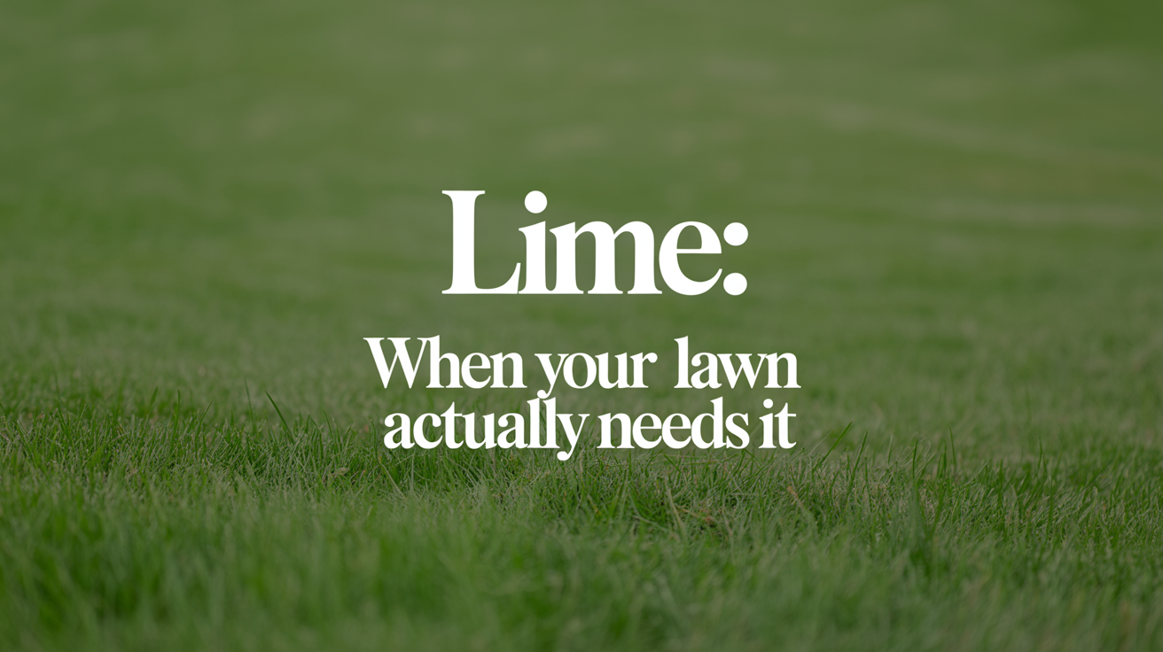 Lime: When Your Lawn Actually Needs It