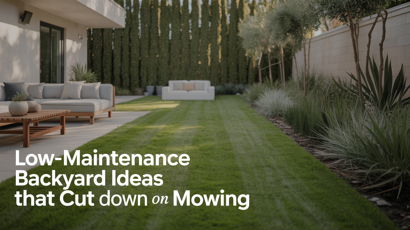Low-Maintenance Backyard Ideas That Cut Down on Mowing
